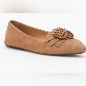 Talbots Tan Francesca Floral Driving Shoes